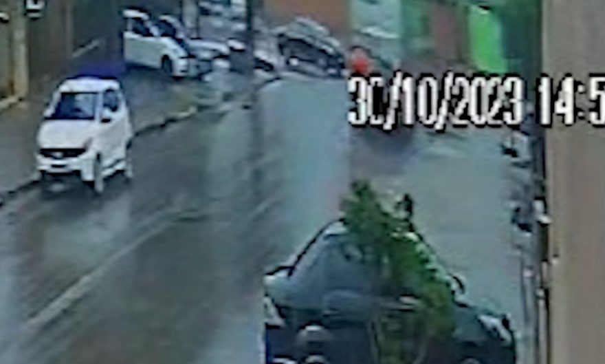 Vídeo mostra colisão entre ônibus e carro no Bairro Brasmadeira