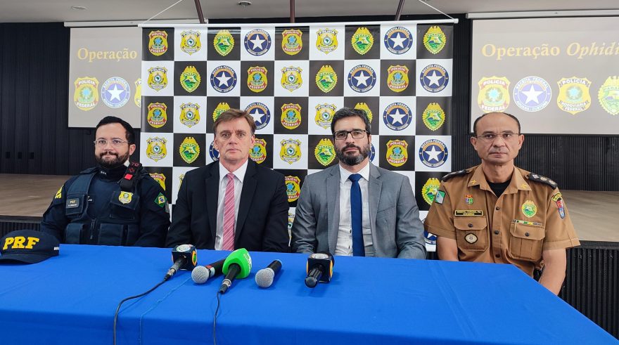 PF dá detalhes sobre Operação Ophidia realizada em conjunto com PM, PRF, e RF nos últimos dias