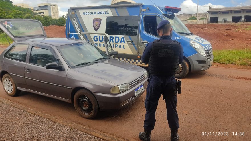 Guarda Municipal recupera veículo que foi furtado nas proximidades do Hospital Universitário