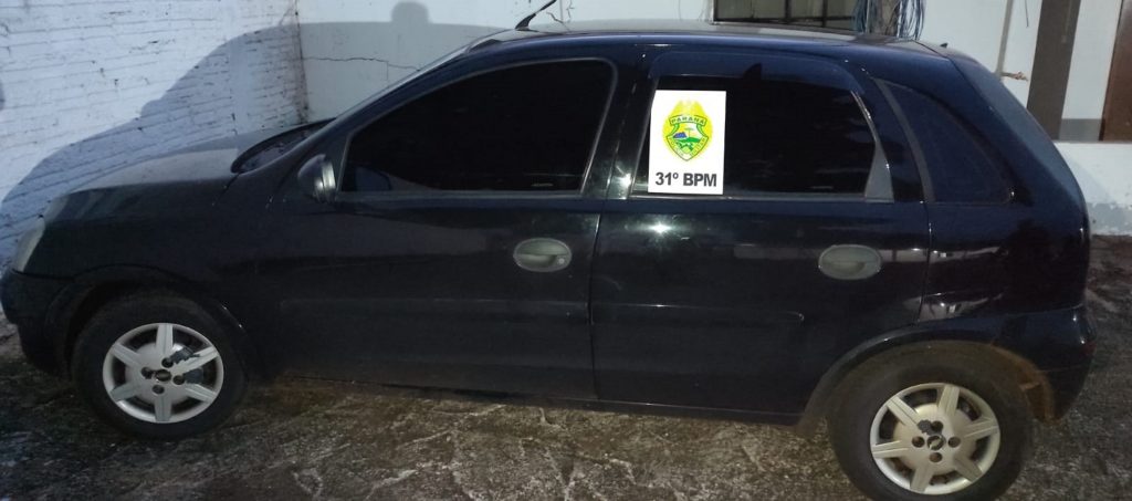Carro é recuperado e homem detido, em Cafelândia