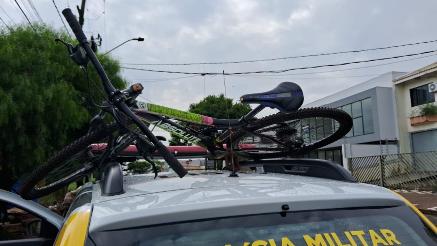 PM recupera bicicleta com alerta de furto após patrulhamento no Centro