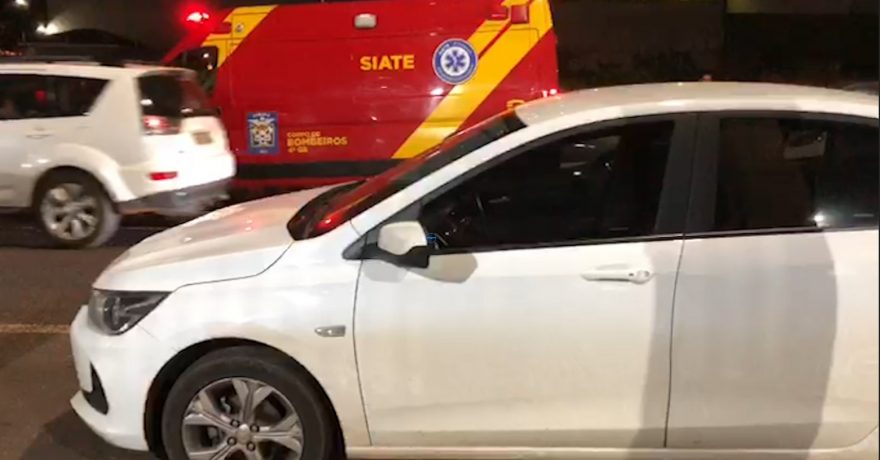 Mulher fica ferida em acidente na Rua Salgado Filho