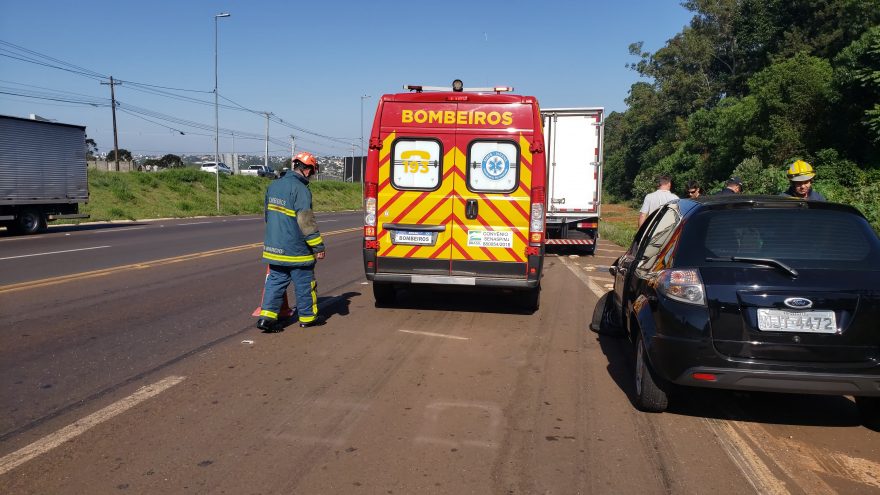 Mais um acidente é registrado, nesta manhã, na BR-277, em Cascavel
