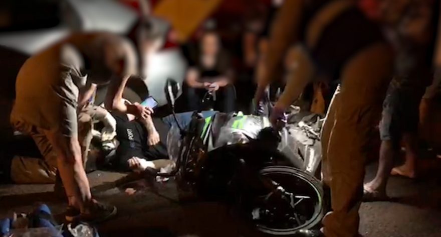 Condutor de moto fica ferido em acidente na Avenida Tito Muffato