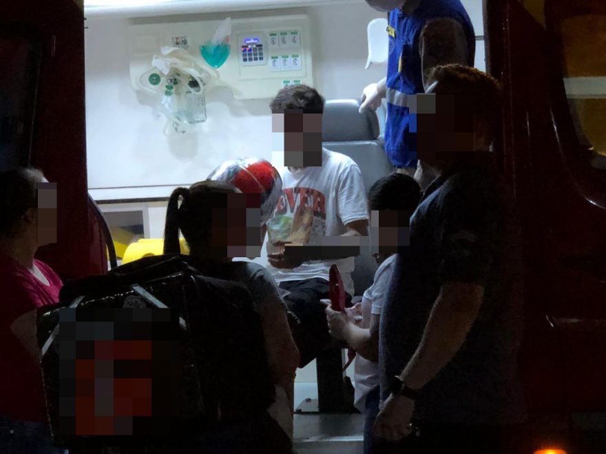 Motociclista fica ferido em acidente no Trevo da Petrocon