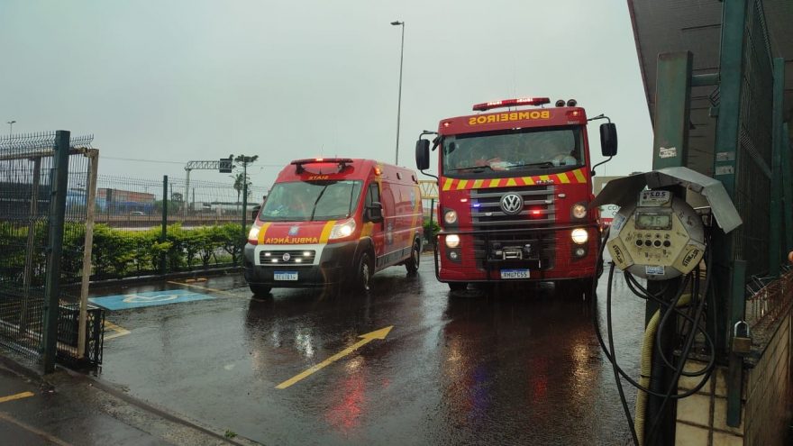 Bombeiros atendem ocorrência de tentativa de suicídio na BR-277