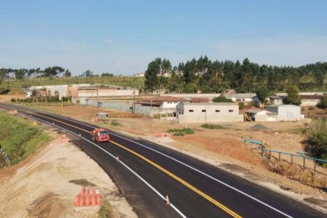 Recuperação da PR-151 em Jaguariaíva já tem novo pavimento