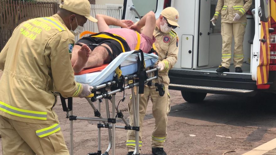 Homem fica ferido ao sofrer queda de telhado em residência no Alto Alegre