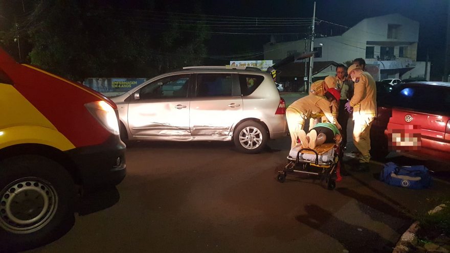Idosa fica ferida em acidente na Avenida Brasil no Bairro Coqueiral