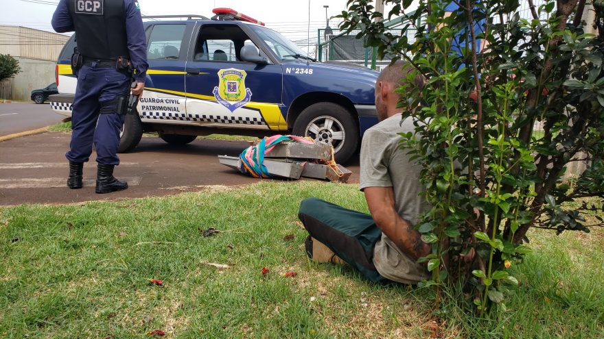 Ladrão é preso em flagrante pela Guarda Civil Patrimonial
