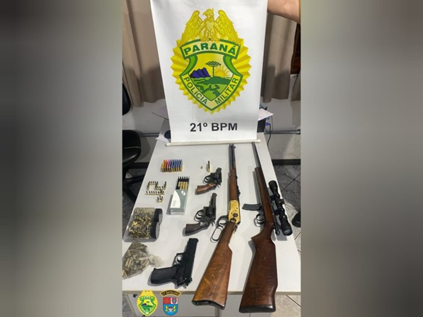 Após Denúncia De Disparo De Arma De Fogo Pm Apreende Quatro Armas E 580 Munições Cgn O