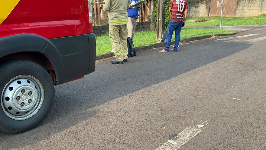 Jovem fica ferido ao sofrer queda de bicicleta no Bairro Brasília