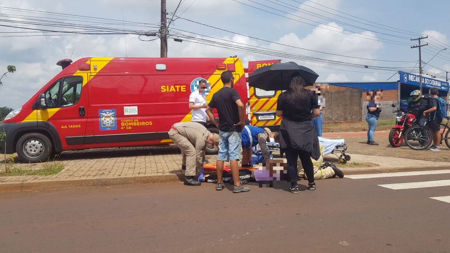 Criança é atropelada por caminhonete na Avenida Piquiri