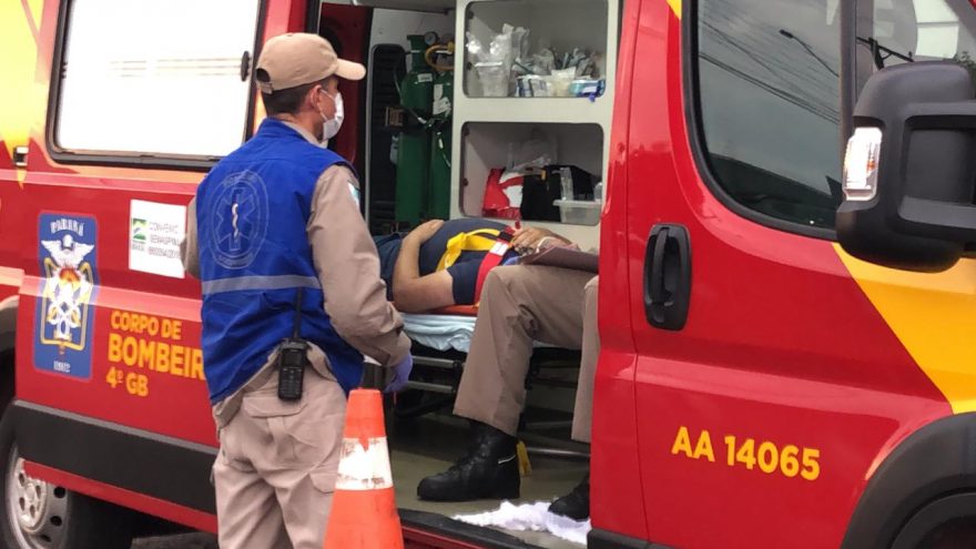 Motociclista fica ferido em acidente no São Cristóvão