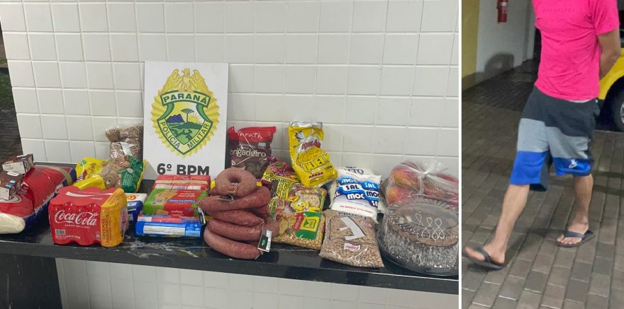 Rancho do mês cancelado: homem é preso pela PM após furtar Supermercado