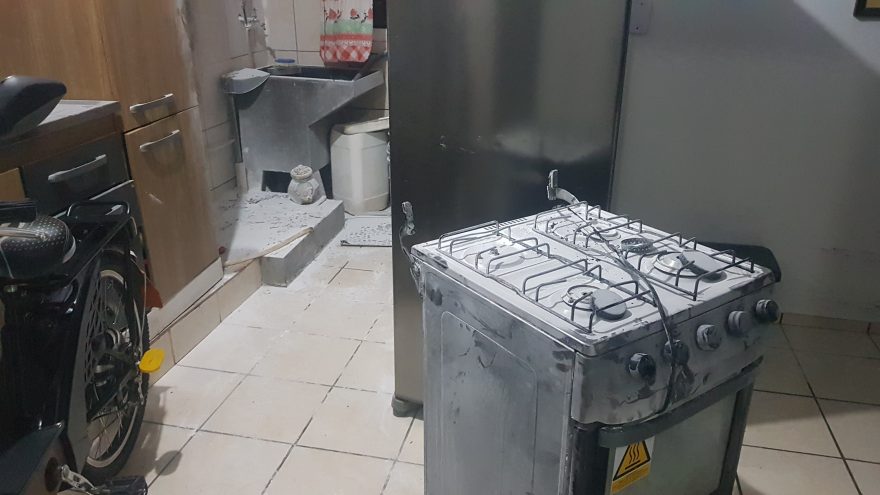Mulher fica ferida após explosão no Riviera