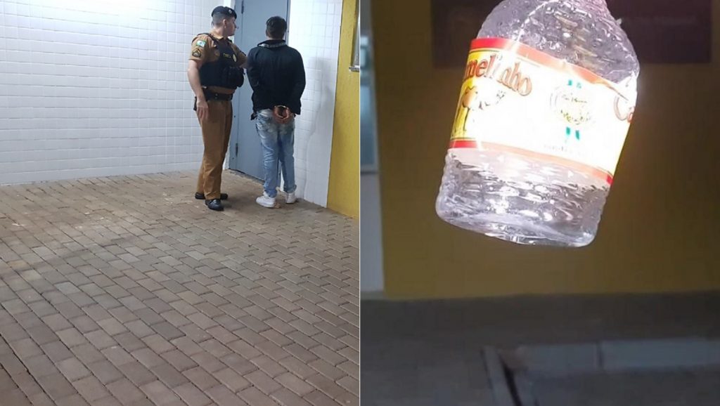Homem armado com “camelinho” rouba corrente e acaba detido
