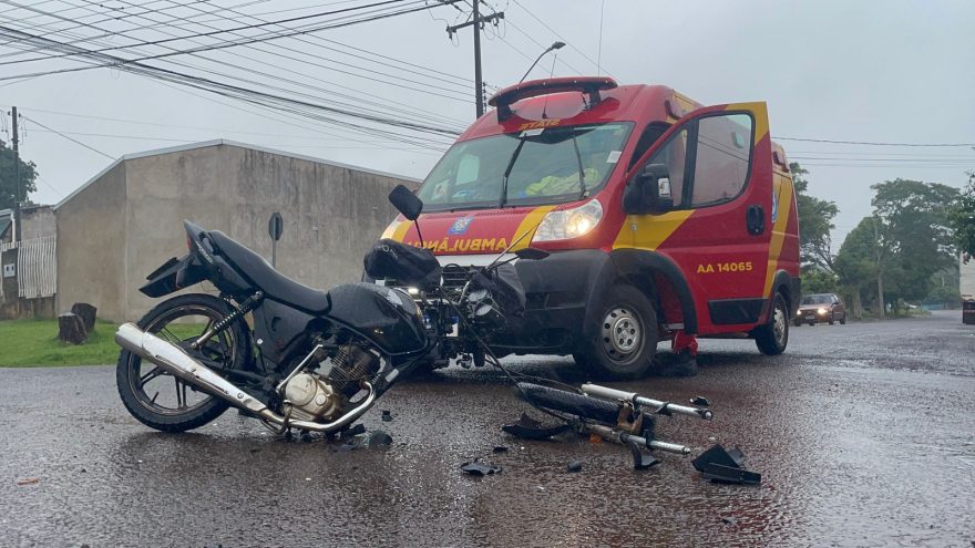 Motociclista fica ferido em grave acidente no Floresta