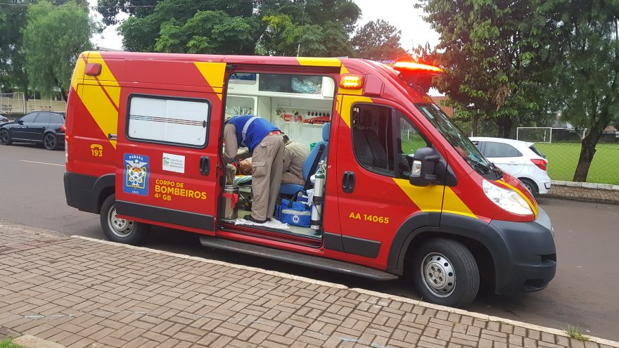 Mulher de 36 anos é socorrida pelo Corpo de Bombeiros no Bairro Brasília