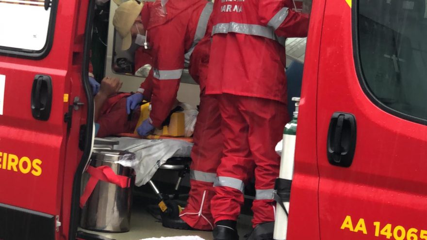 Motociclista sofre corte no crânio após acidente no Periolo