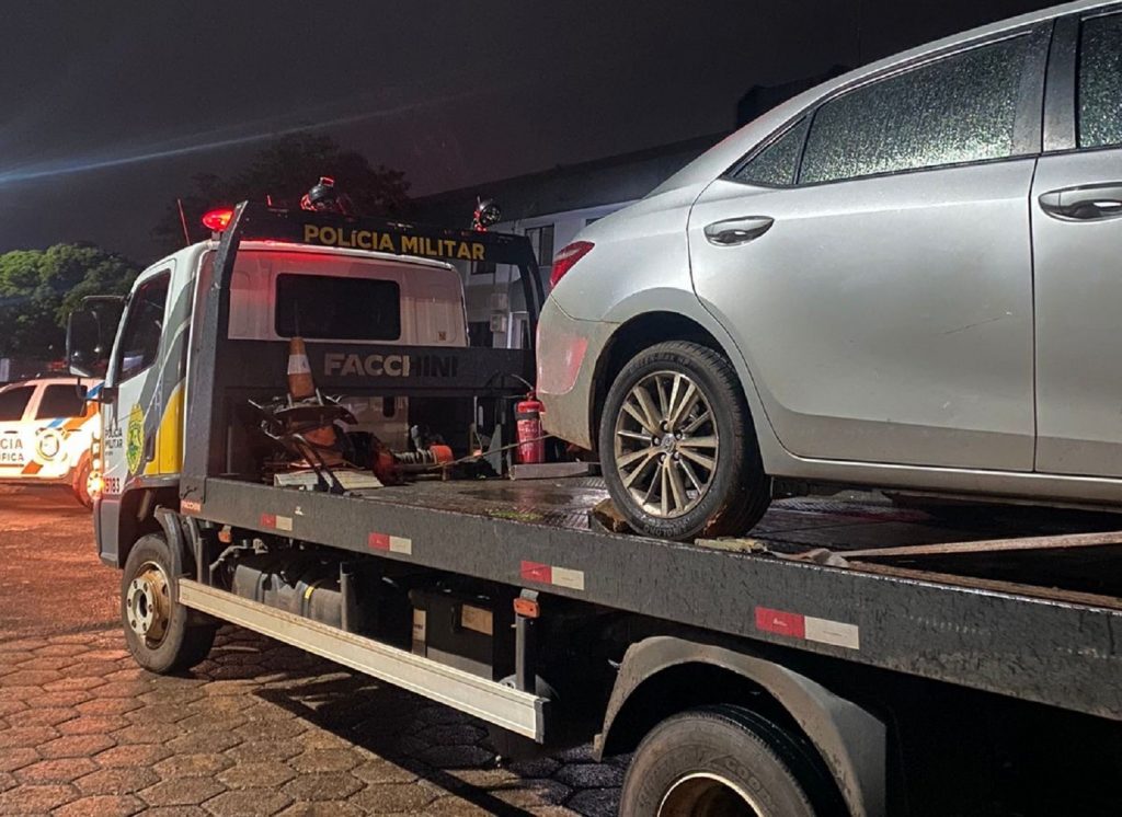 PM localiza no Santa Felicidade Corolla tomado de assalto em Toledo