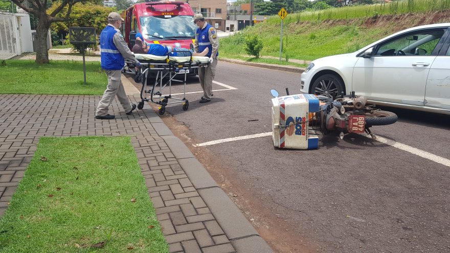 Bombeiros atendem vítima de acidente no São Cristóvão