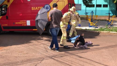 Motociclista fica ferido em acidente no Bairro Cascavel Velho Imagem referente a Motociclista fica ferido em acidente no Bairro Cascavel Velho