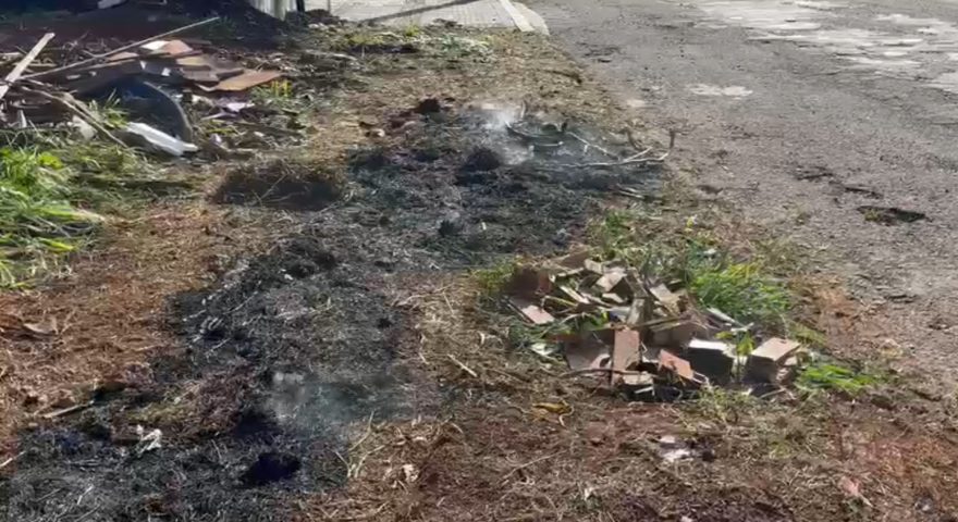 Patrulha Ambiental é acionada para verificar fogo em entulhos no Country