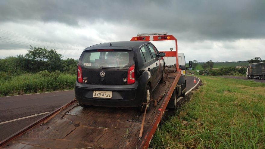 Saída de pista é registrada na rodovia BR-467, em Cascavel