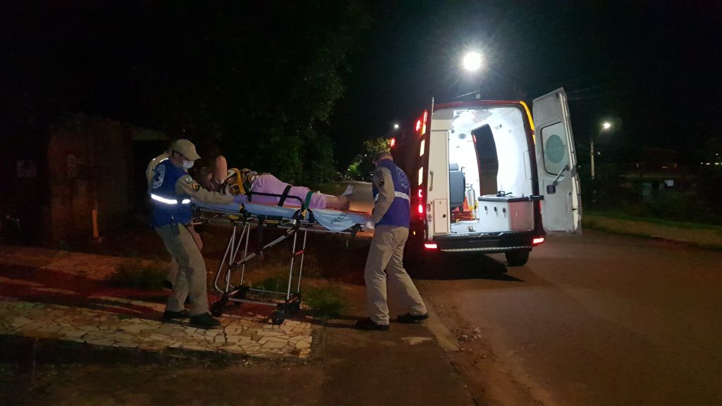 Mulher fica ferida em acidente no Santa Cruz