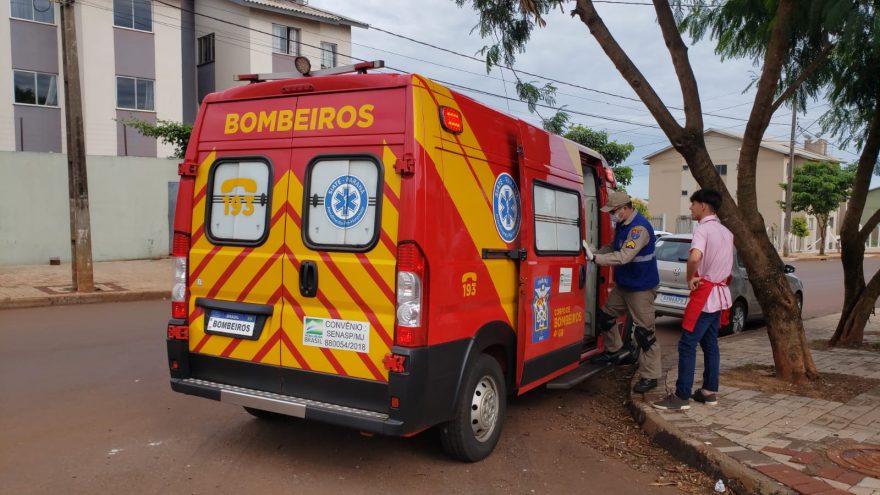 Motociclista fica ferido após sofrer queda no Loteamento Jaborá