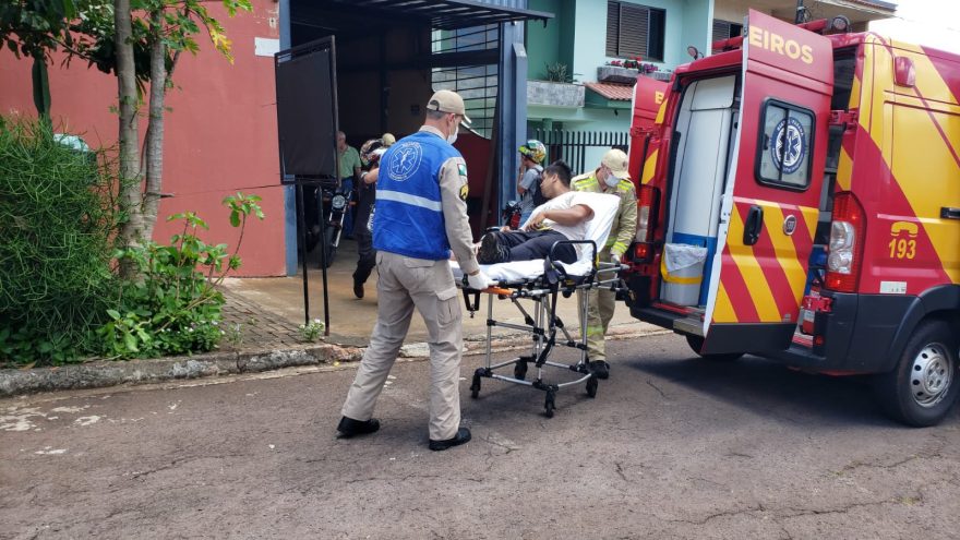 Motociclista bate contra Montana e fica ferido no Bairro Parque São Paulo