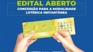 Loteria instantânea: Lottopar publica edital de credenciamento de nova modalidade