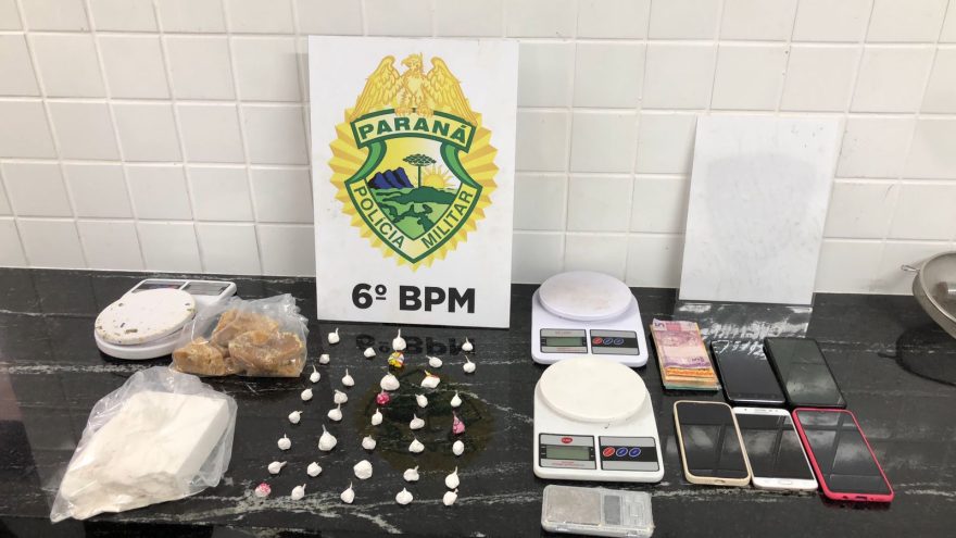 Homem é preso com grande quantidade de cocaína, crack e dinheiro no Cascavel Velho