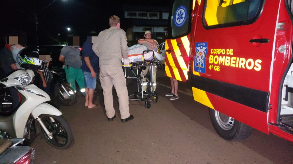 Idoso fica ferido em acidente na Rua da Colonização