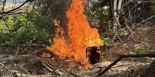 Imagem referente a PF e Exército combatem extração ilegal de ouro em terra indígena