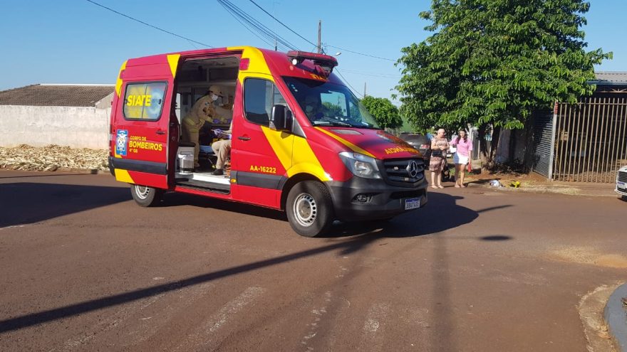 Mulher fica ferida em acidente entre moto e SW4 no Angra dos Reis