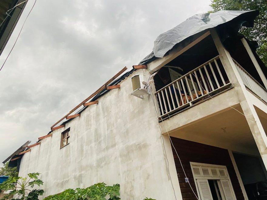 Vendaval causa estragos em Marmeleiro