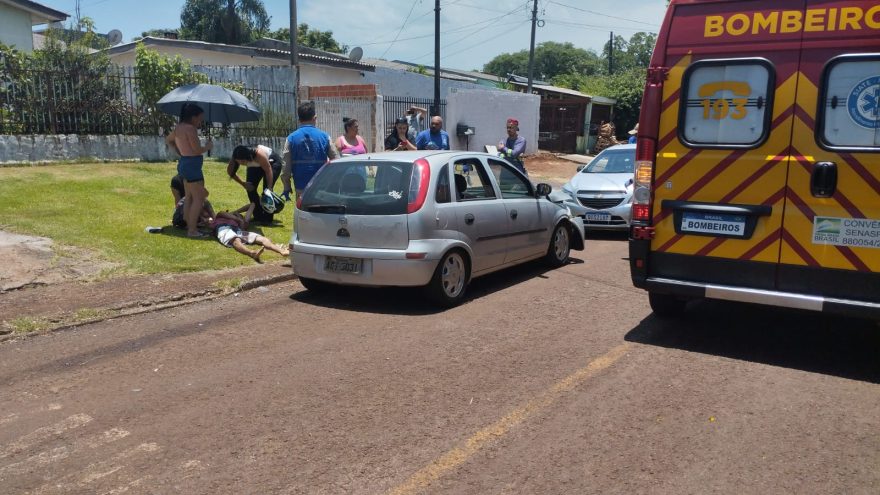 Forte colisão entre carros é registrada no Bairro Brasmadeira