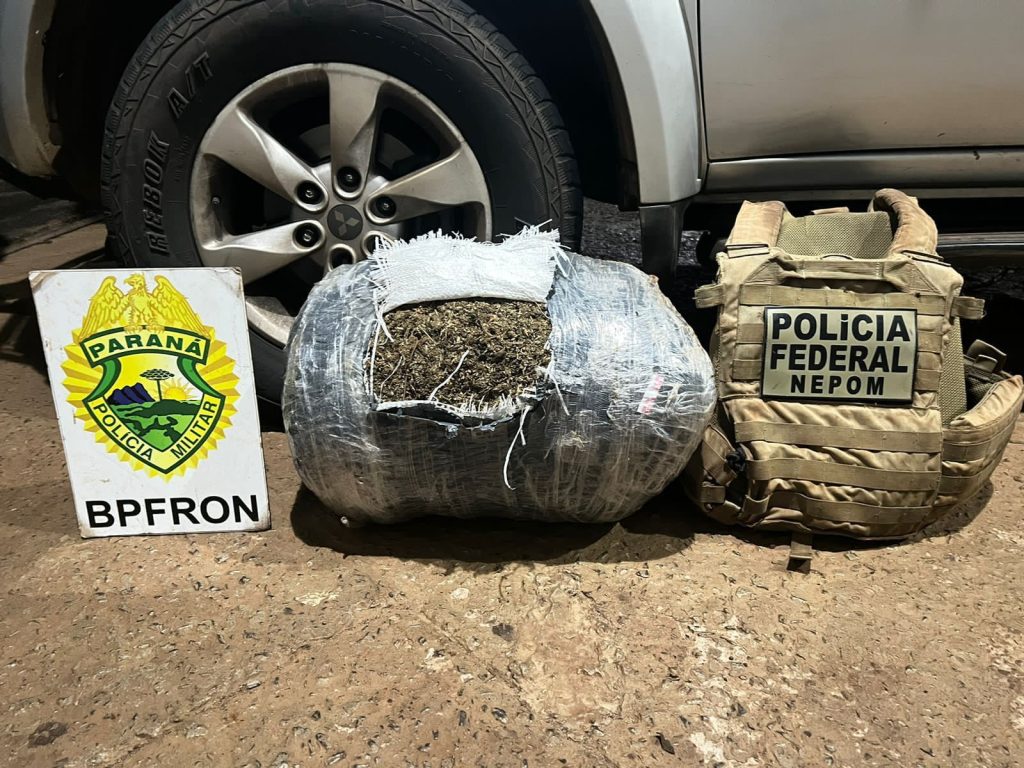 BPFron e Polícia Federal apreendem droga em Foz do Iguaçu