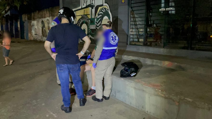 Homem sai machucado em acidente na Tancredão