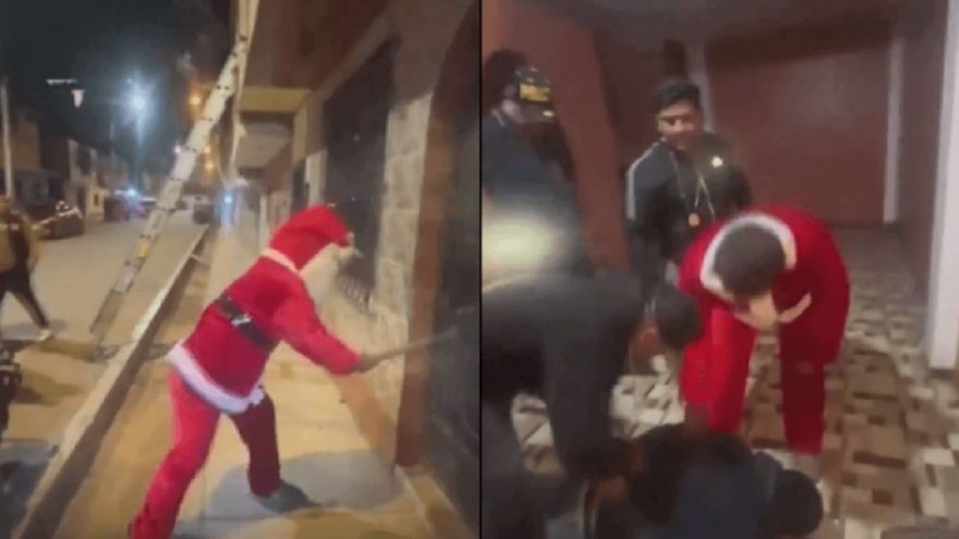 Papai Noel da Polícia arromba casa e prende traficantes