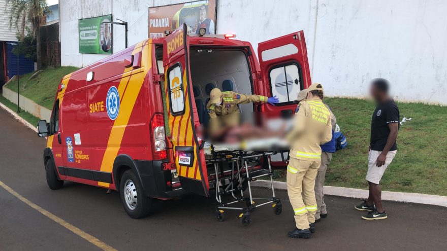 Queda em supermercado deixa mulher ferida