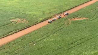 Imagens aéreas mostram perseguição após tentativa de sequestro