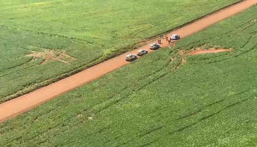 Imagens aéreas mostram perseguição após tentativa de sequestro