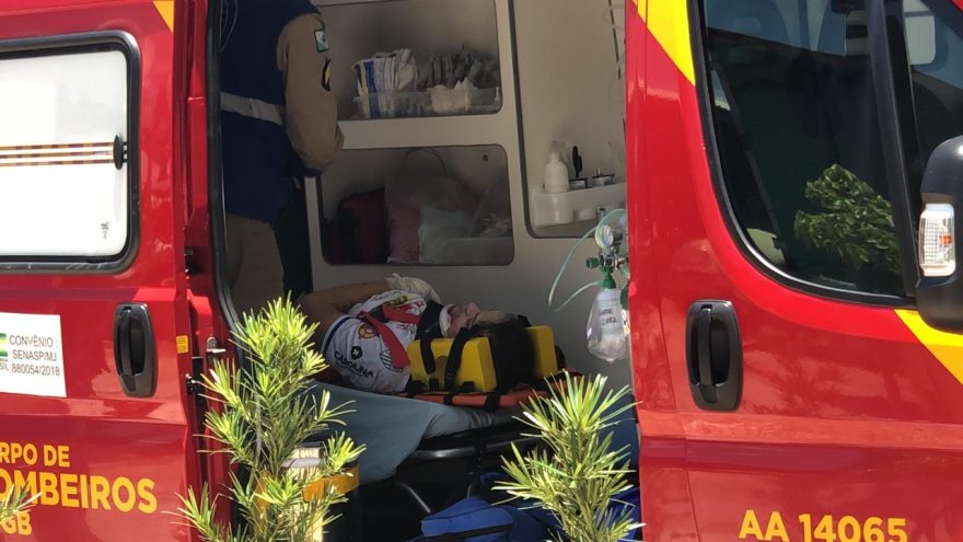Motociclista fica ferido ao se envolver em acidente no Brasmadeira