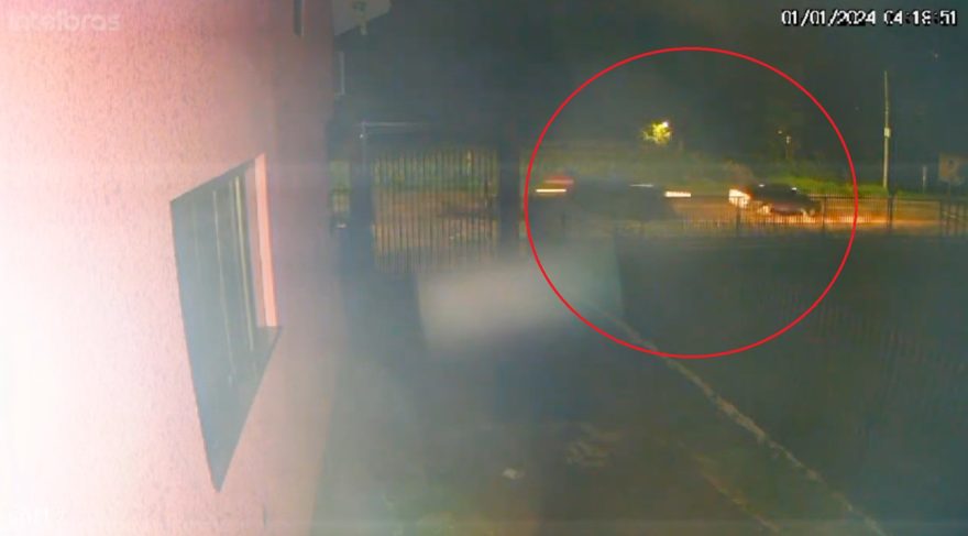 Vídeo mostra grave colisão traseira em Serranópolis do Iguaçu