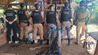 Ação rápida da PM desarticula quadrilha que invadiu e explodiu agência bancária em Diamante D’Oeste