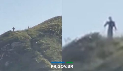 Imagem referente a Supostos seres extraterrestres são filmados na Ilha do Mel; veja vídeo