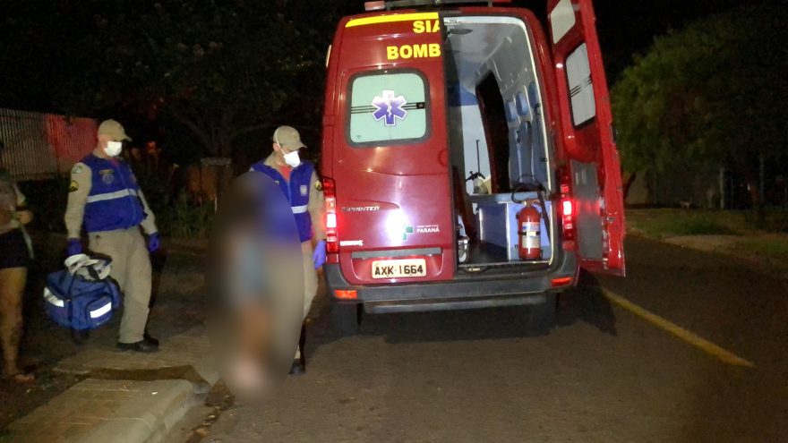 Criança cai de bicicleta e machuca a cabeça no Santa Felicidade
